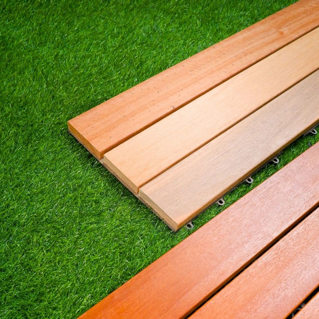 Decking Tile Bengkirai Base - Rangka PVC-Praktis - Image 5