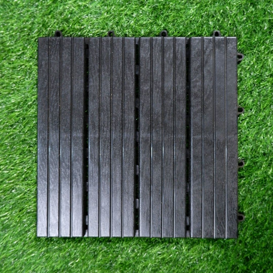 Decking Tile Plastik PP - 100% Plastic Original - Lantai Kayu Plastik PP- Lantai Outdoor - Image 2
