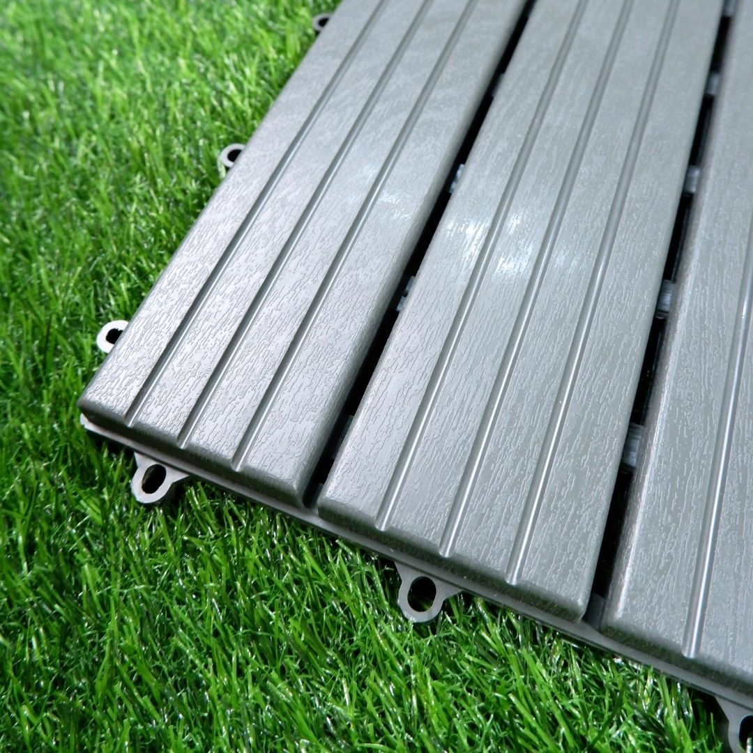 Decking Tile Plastik PP - 100% Plastic Original - Lantai Kayu Plastik PP- Lantai Outdoor - Image 7