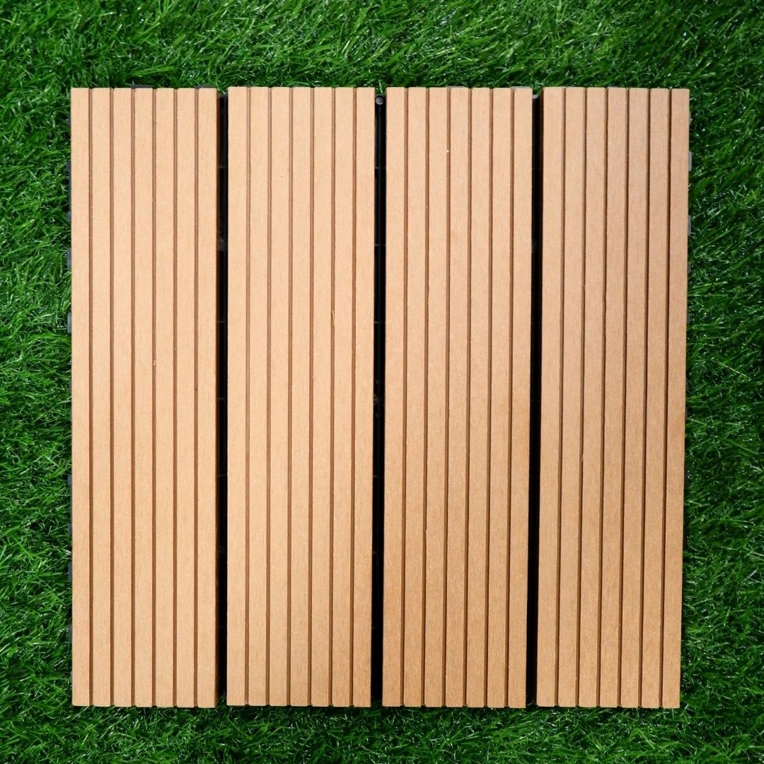 Decking Tile WPC - Lantai indoor dan Outdoor - Lantai Kayu Bongkar Pasang - Ubin kayu - Image 2