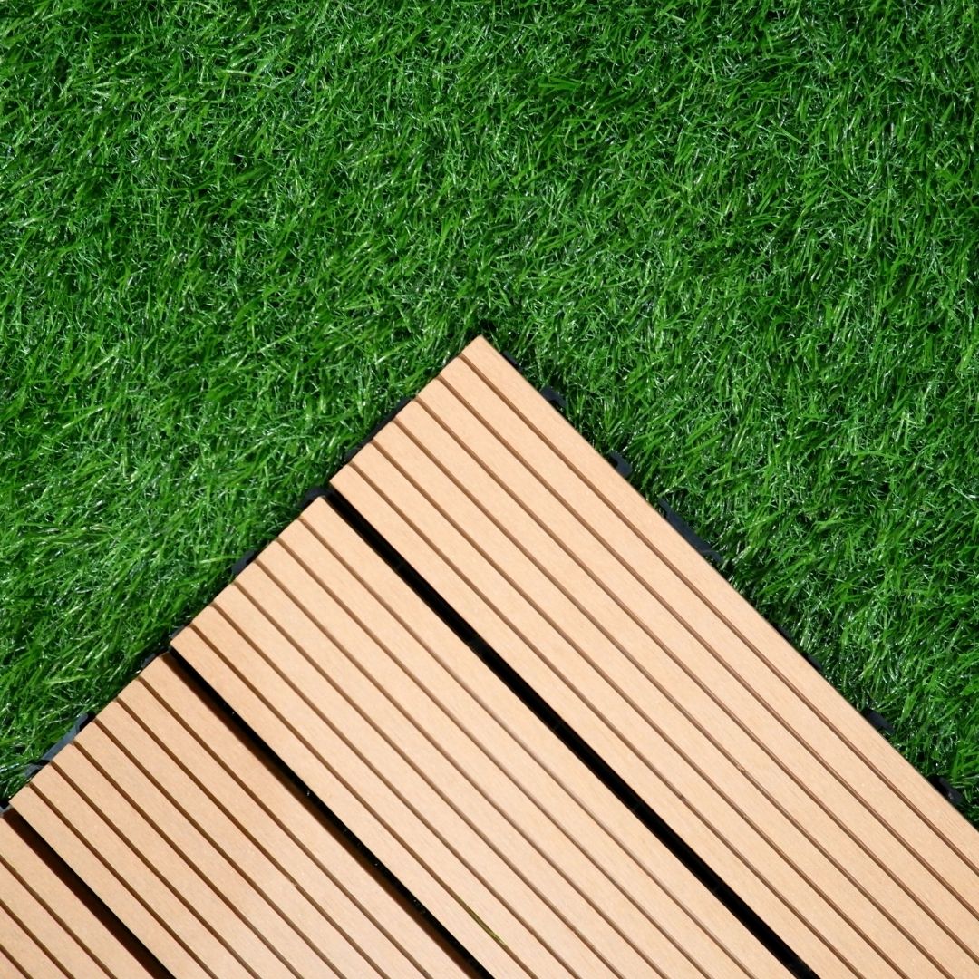 Decking Tile WPC - Lantai indoor dan Outdoor - Lantai Kayu Bongkar Pasang - Ubin kayu - Image 4