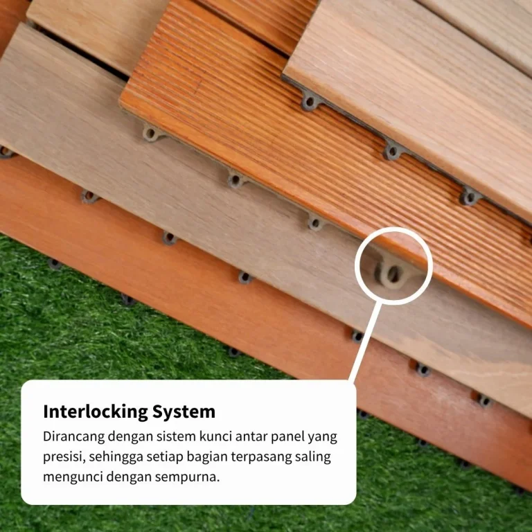 Decking Tile Bengkirai Base Praktis