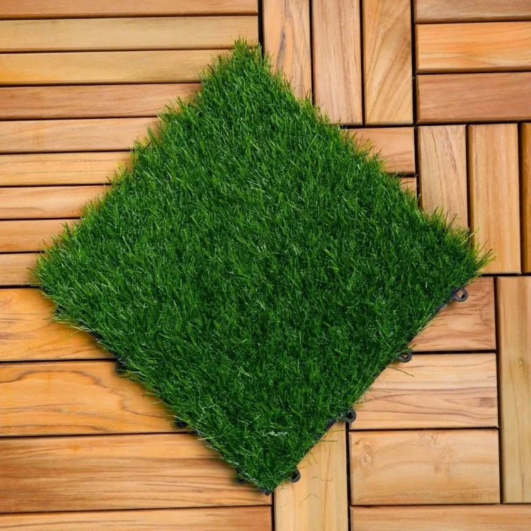 Decking tile rumput sintetis terpasang