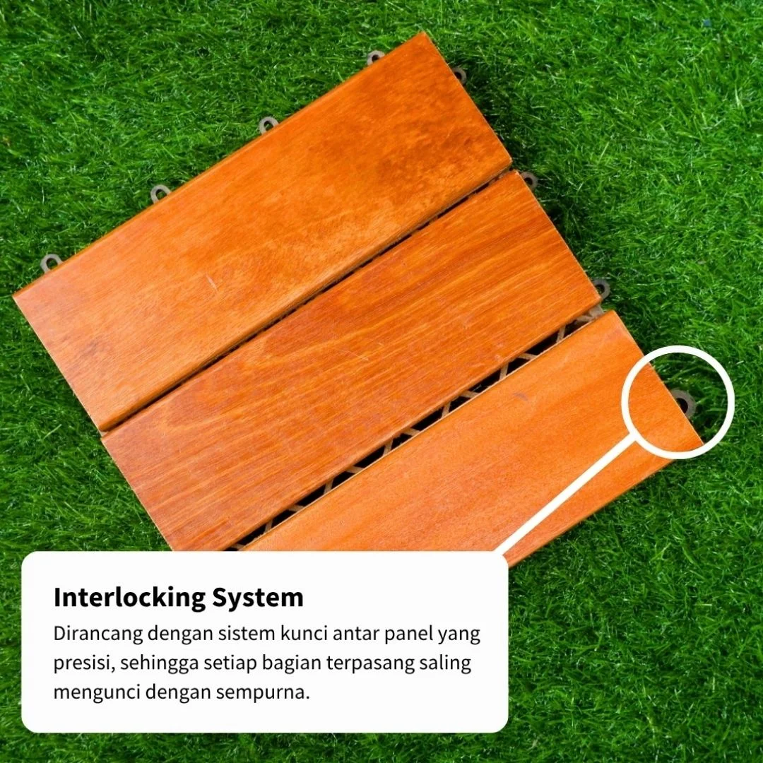 Lantai Kayu - Decking Tile - Lantai Taman Bengkirai 2 Lantai Kayu - Decking Tile - Lantai Taman Bengkirai