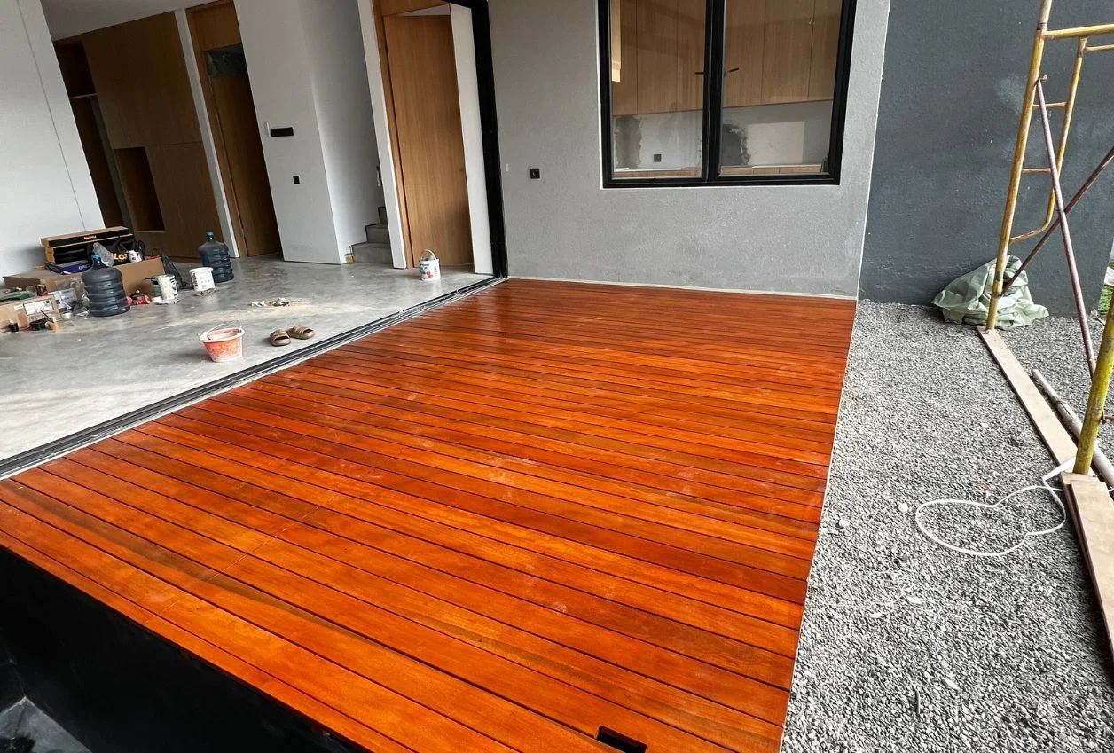 Hasil pemasangan WPC decking 1